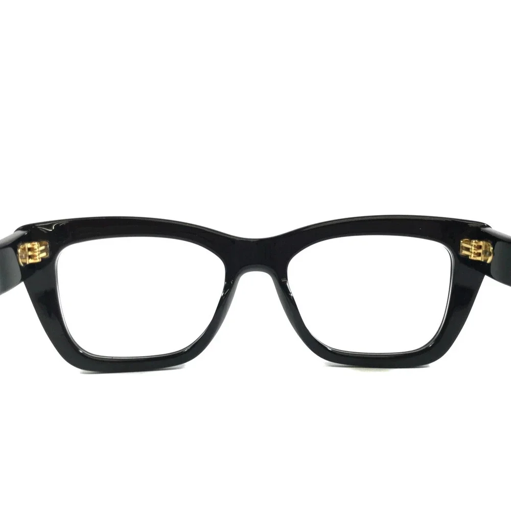 Alfred Kerbs Eyeglasses Frames Sylvia BK Shiny Black Cat Eye Full Rim 52-19